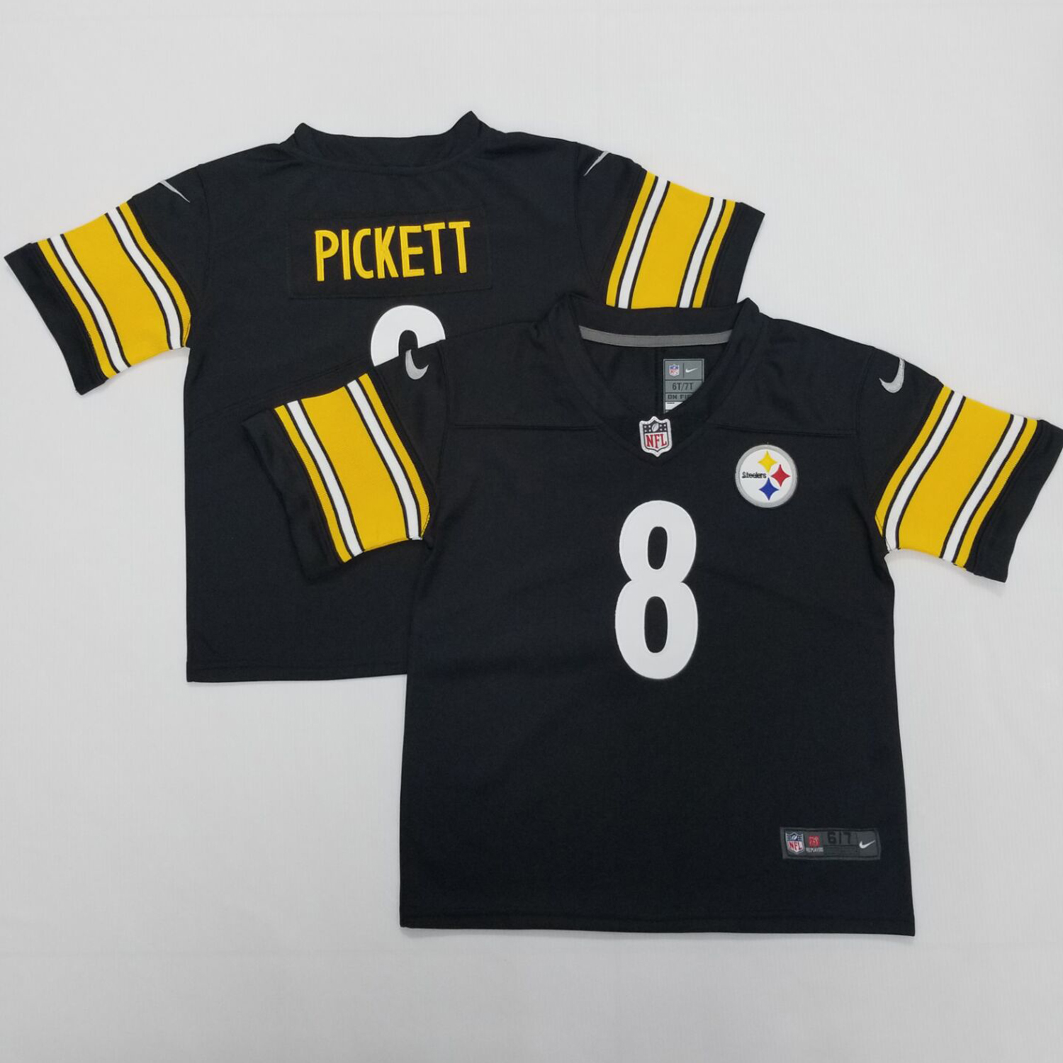 Toddler Nike Pittsburgh Steelers #8 Kenny Pickett Black Team Color Stitched NFL Vapor Untouchable Limited Jersey